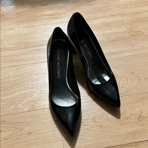 Stuart Weitzman Glossy Black Heels
